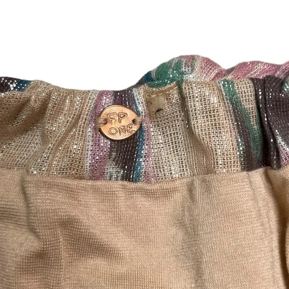 Free People FP One Women's Sunwashed Knot Blouson Strapless Top Size Small NWOT - Picture 8 of 9